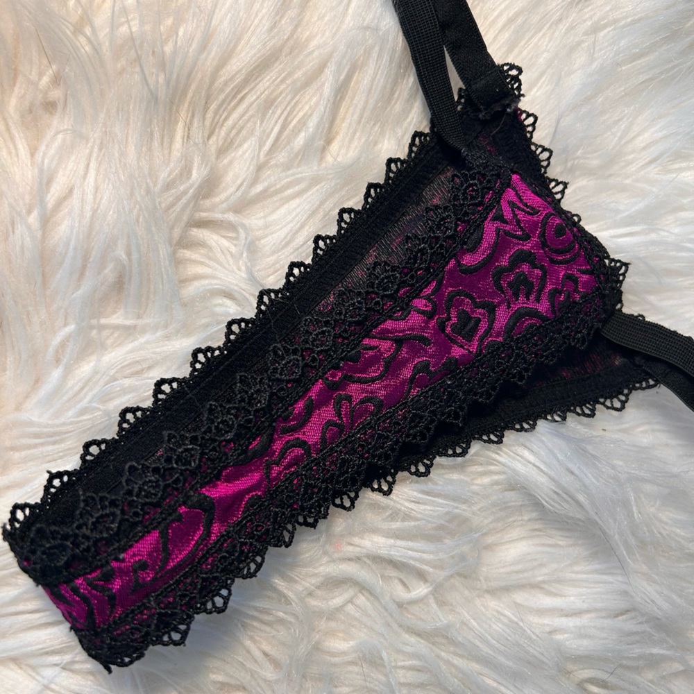 Lace Trimmed Women's Thong